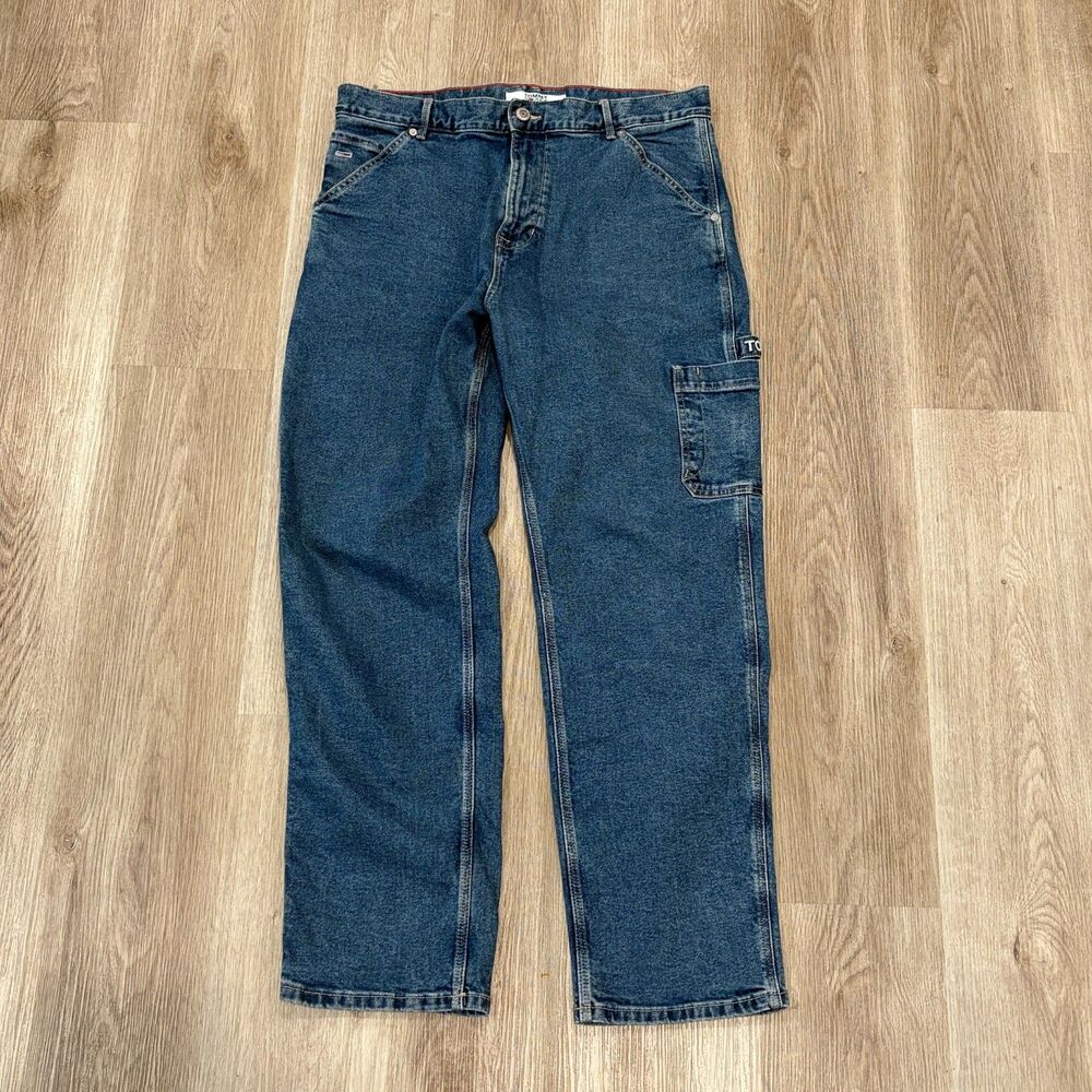 Tommy Jeans Tommy Hilfiger Skater Jeans Hammer Loop Size 34x32 Dark Blue